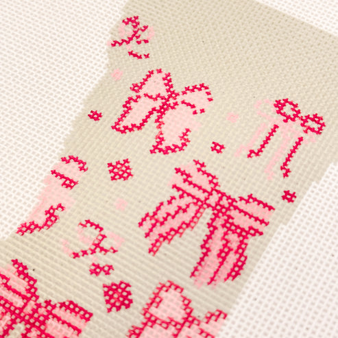 Mini Bow Stocking 6"