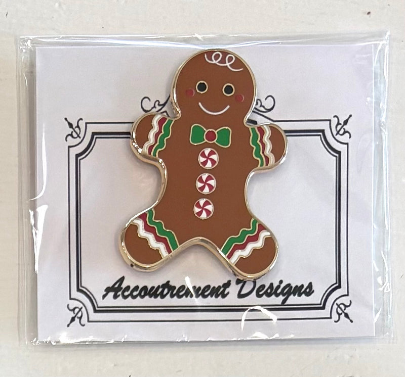 Gingerbread Man Needleminder - Red and Green