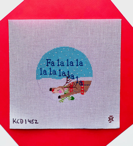 Fa La La Reindeer Ornament