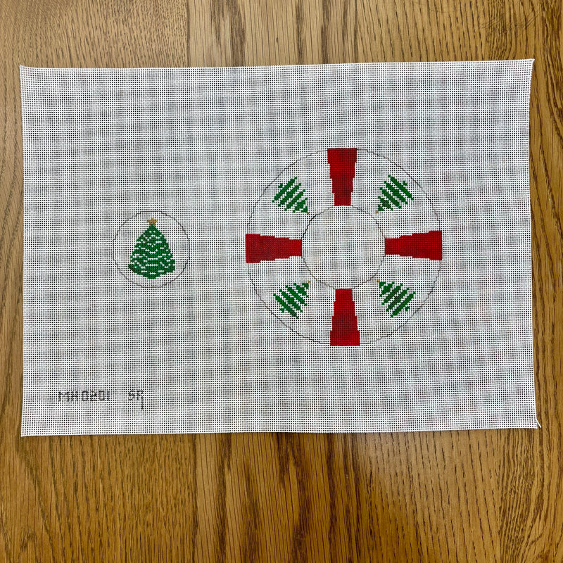 Christmas Trees, Circle Dangler Ornament (18m)