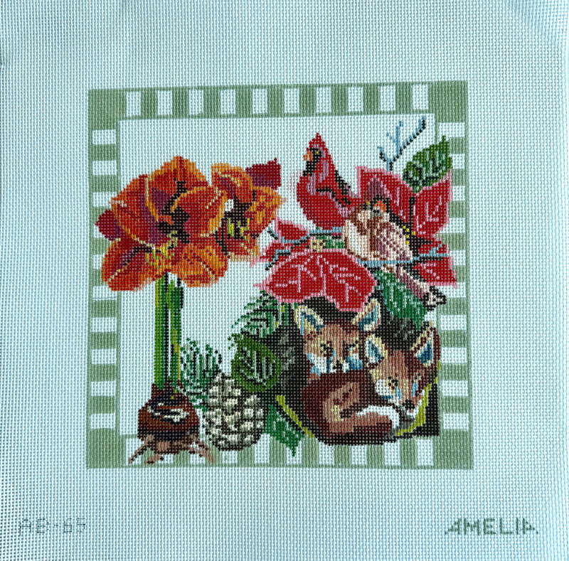 Amelia Bond ·  Winter Flower Pillow