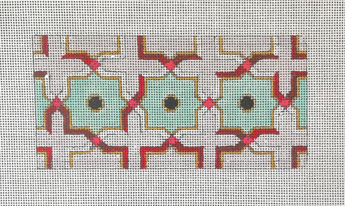 Grey/Turquoise Geometric