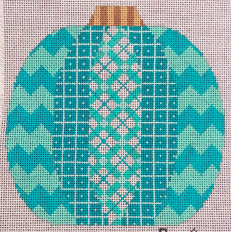 Pumpkin Patchwork - Plaid - Teal