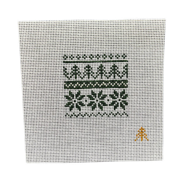 Coozie Insert - Evergreen Fair Isle