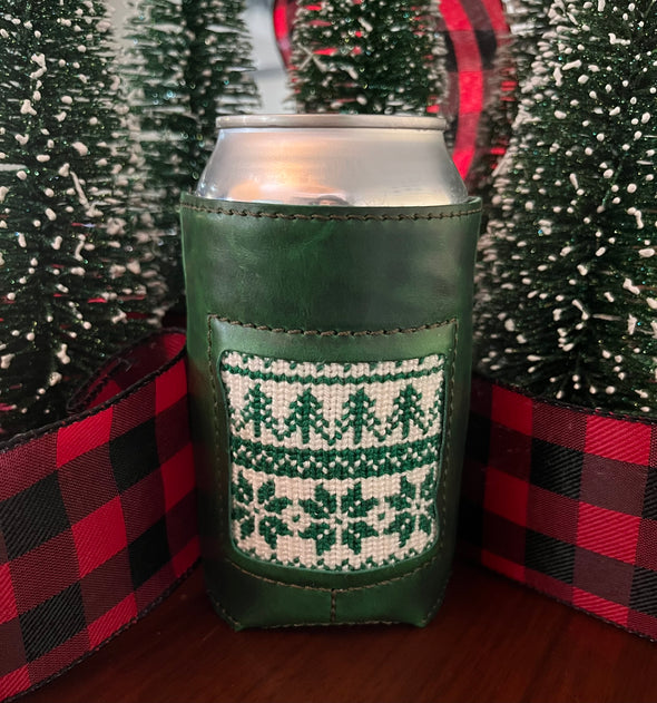 Coozie Insert - Evergreen Fair Isle