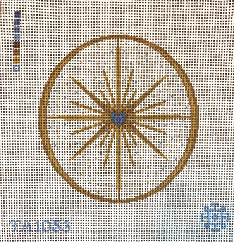 Star - White Printed Canvas