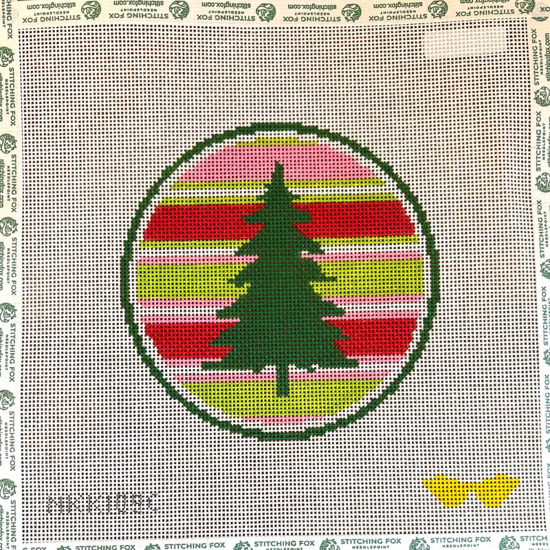 Stripes Tree Round