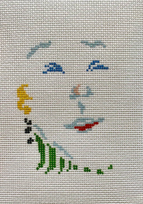 Petite Face - Green Stripe