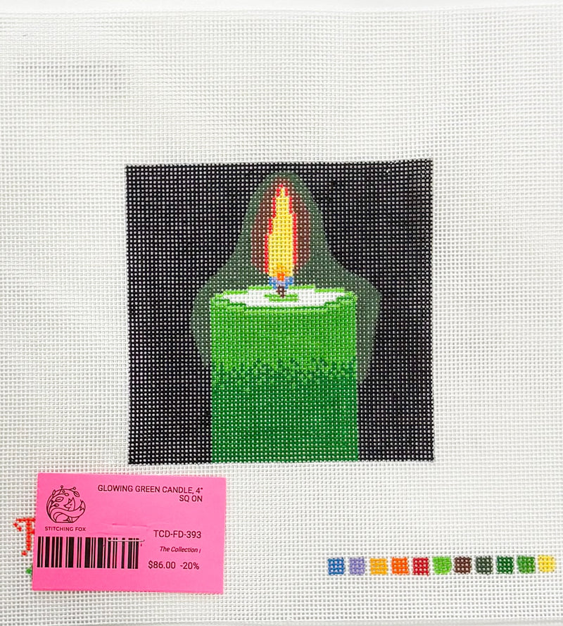 Glowing Green Candle