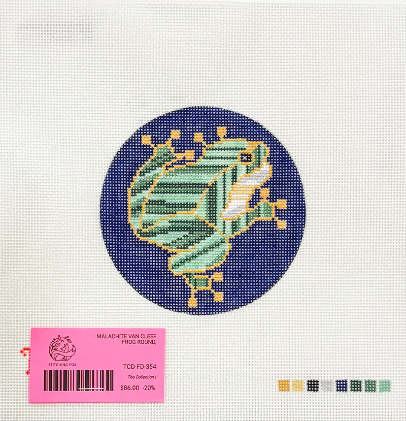 Malachite Van Cleef Frog round