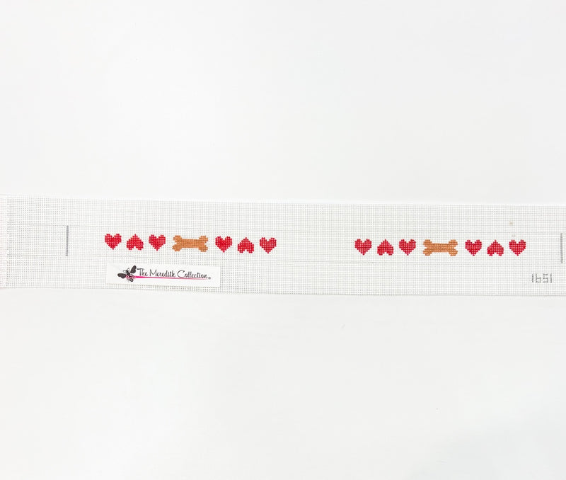 Hearts & Bones Dog Collar - Lg.