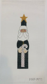 Star topped Santa - Green, 18m