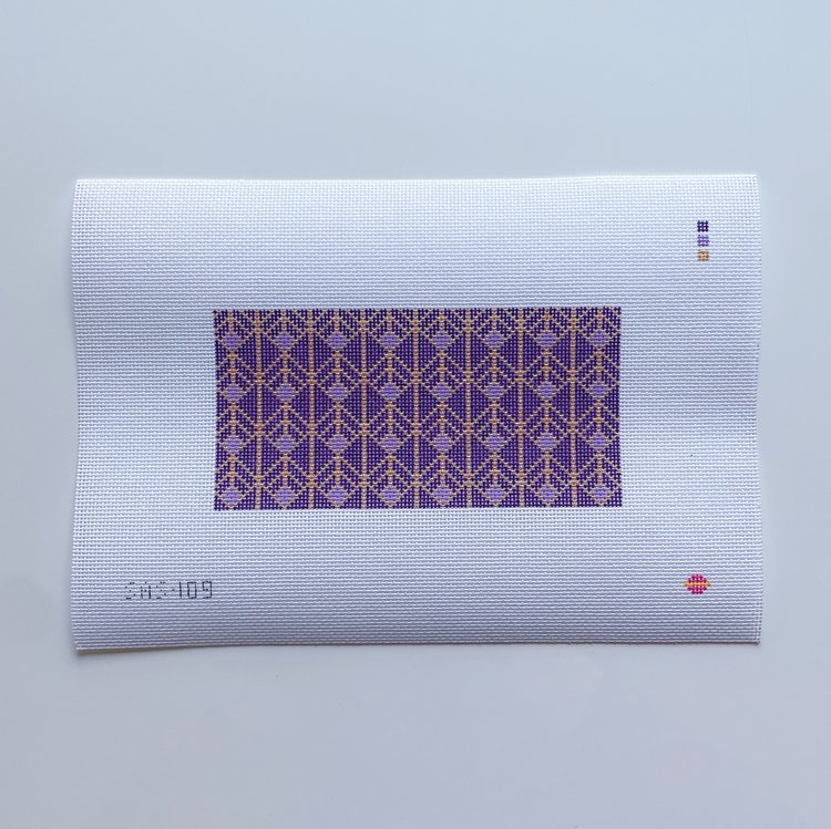 Royal Purple Art Deco Clutch Insert