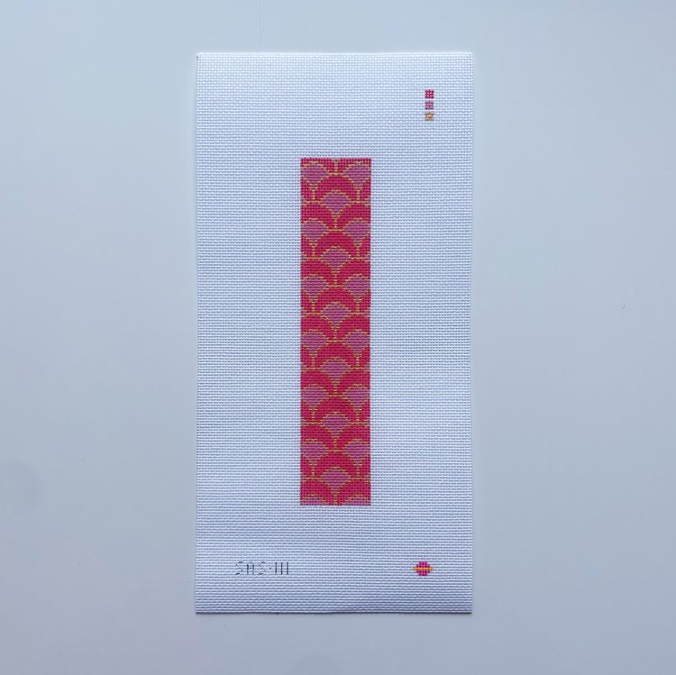 Seashell Pink Art Deco Key Fob