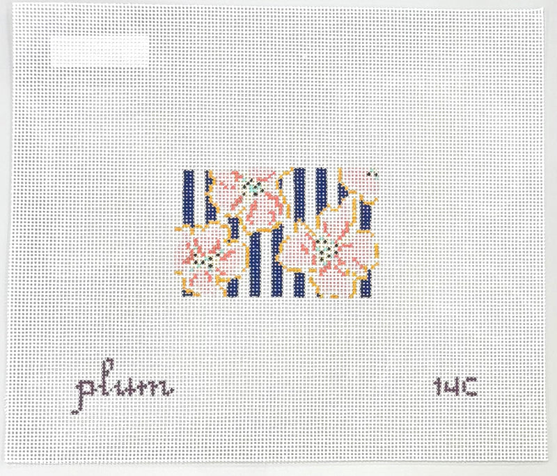 Wallet Insert - Coral & Gold Flowers