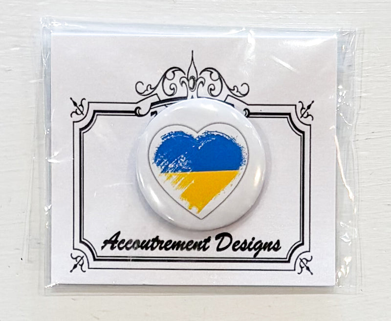 Ukrainian Flag Heart Needleminder