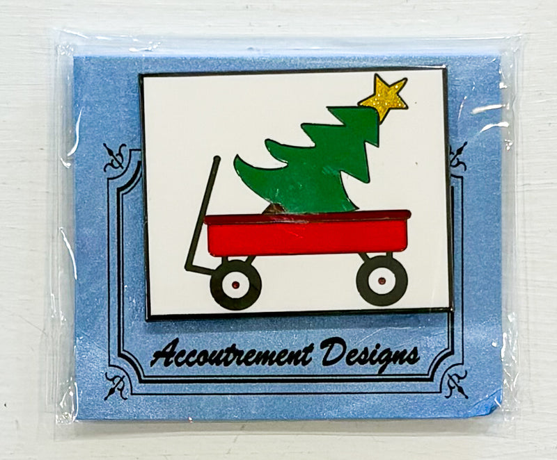 Christmas Tree in Wagon Needleminder