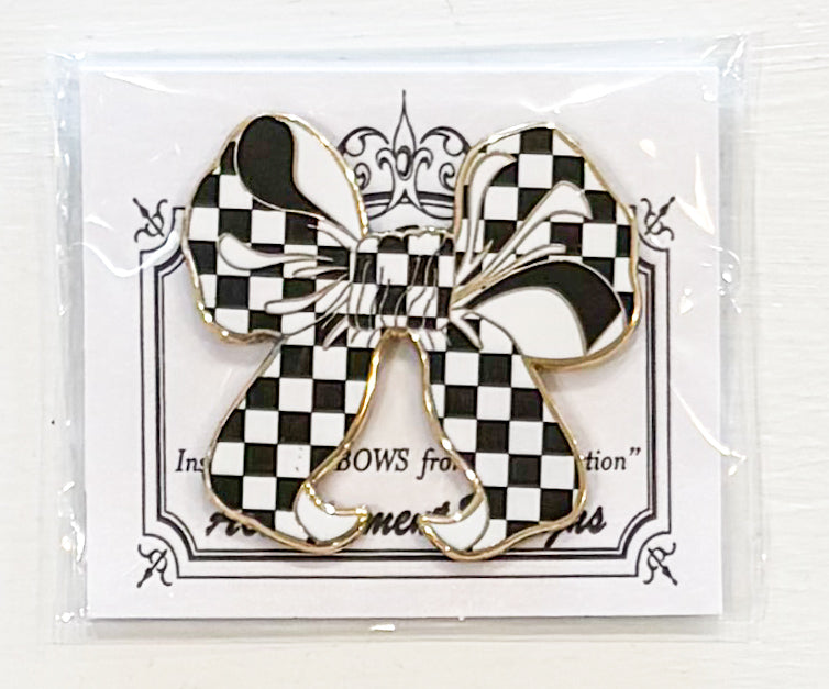 Big Bow (Black/White) - Needleminder