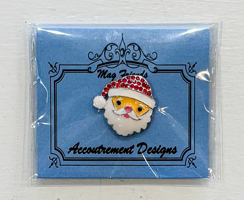 Santa Face Rhinestone Needleminder