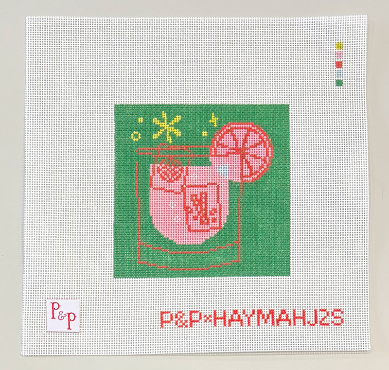 Green Mahjong Cocktail Coaster