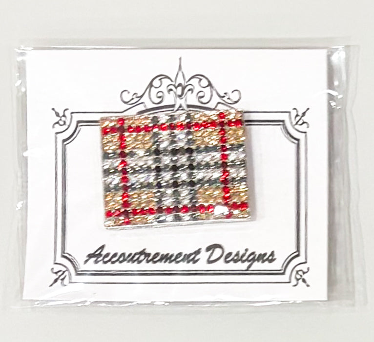 Burberry Plaid - Rhinestone Needleminder
