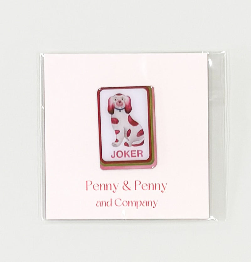 Joker Dog Mahjong Tile Needleminder