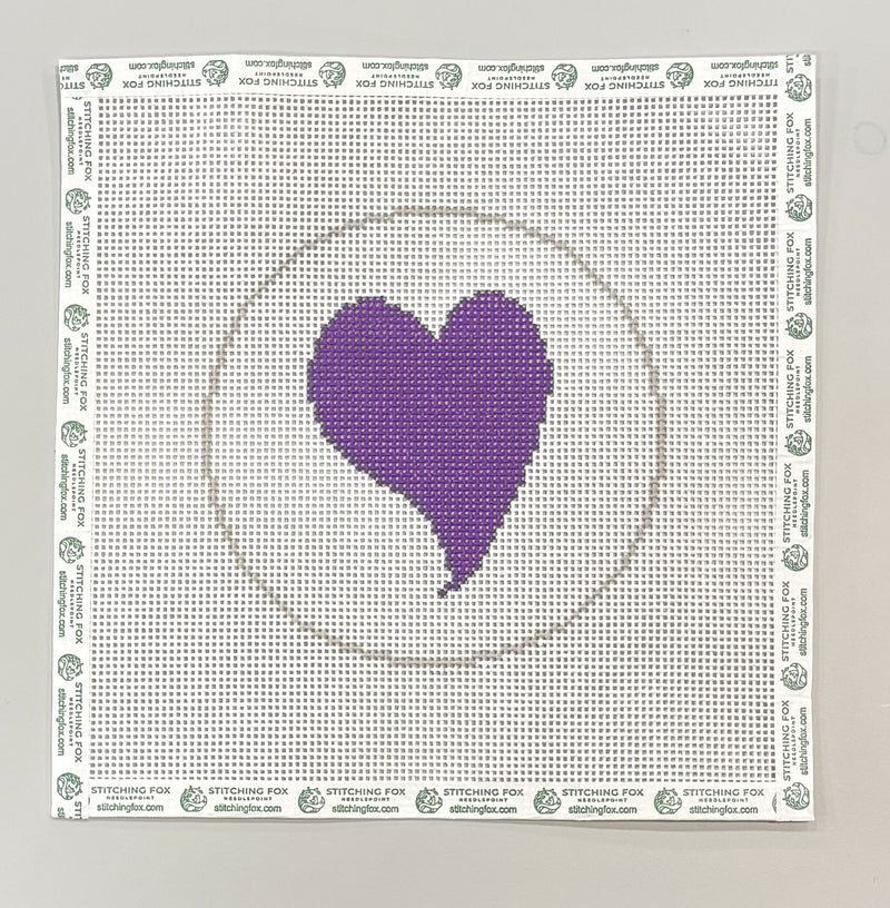 Heart (Purple) - Beginner Canvas