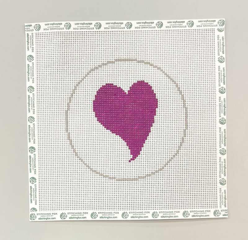 Heart (Magenta) - Beginner Canvas