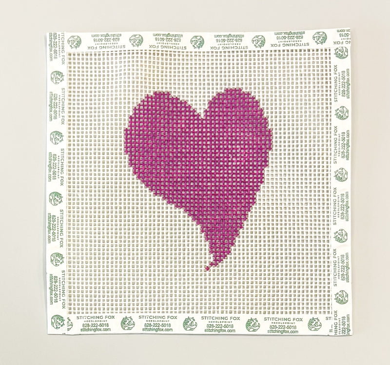 Heart (Magenta) - Beginner Canvas