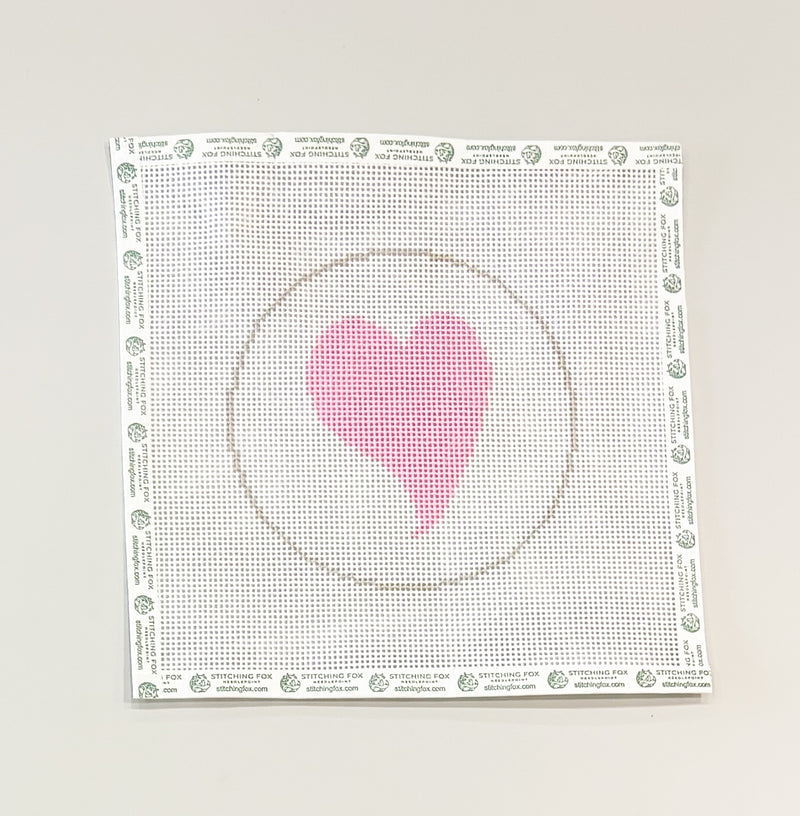 Heart (Light Pink) - Beginner Canvas
