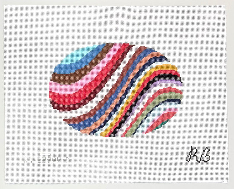 Groovy Waves Oval