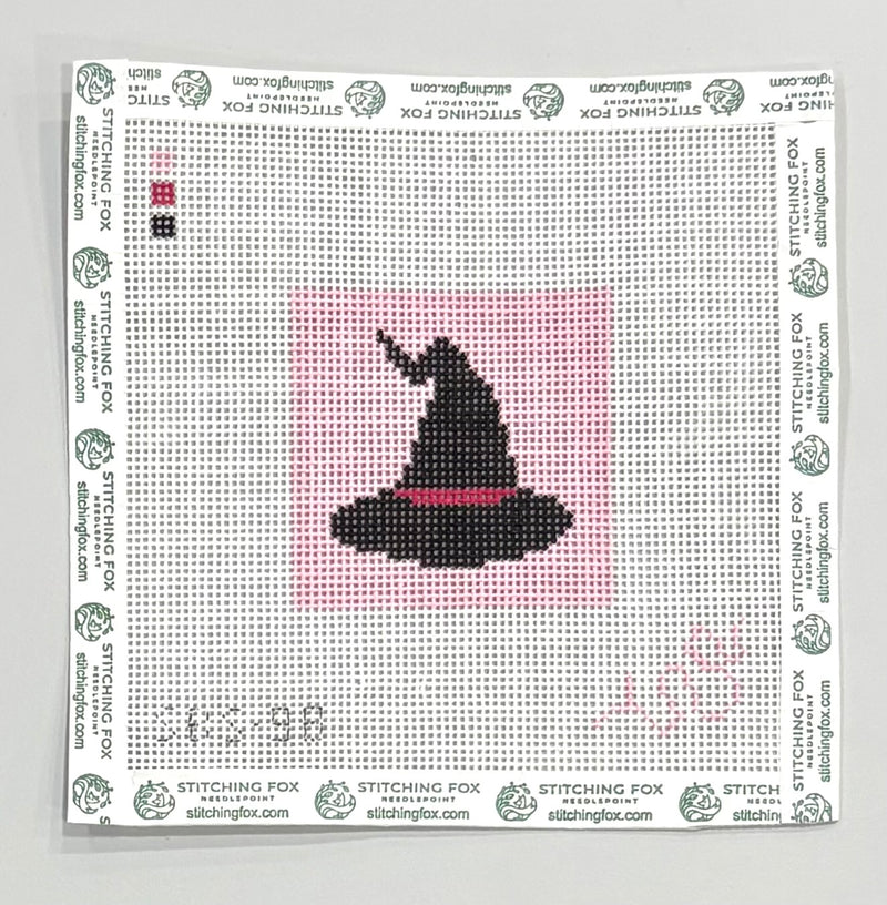 Witch Hat in Pink Square