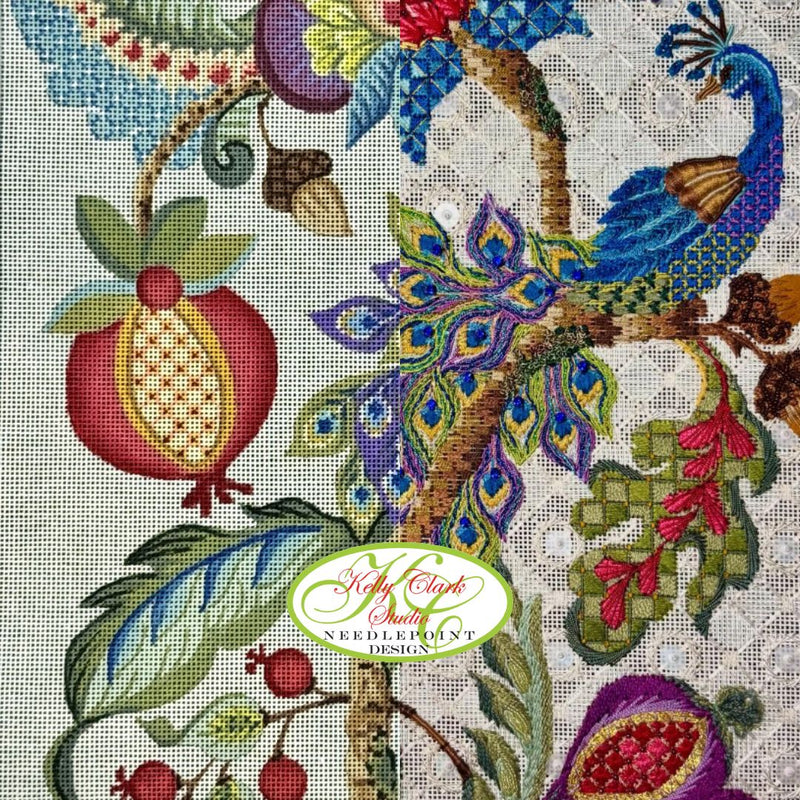 Jacobean Peacock Stumpwork Retreat with Kelly Clark ∙ July 9-12, 2026