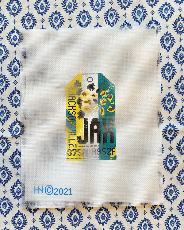 Retro Travel Tag · Jacksonville Florida