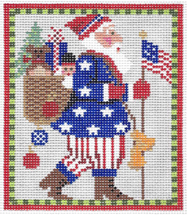 Stars-n-Stripes Santa