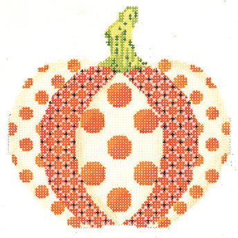 Polka Dot Patchwork Pumpkin