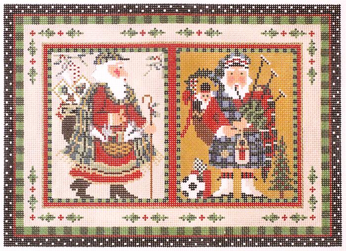 Highland Santa Pillow
