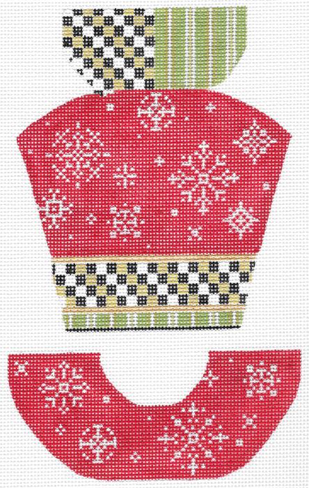 Snowman's Haberdashery · Snowflakes & Red Velvet Hat