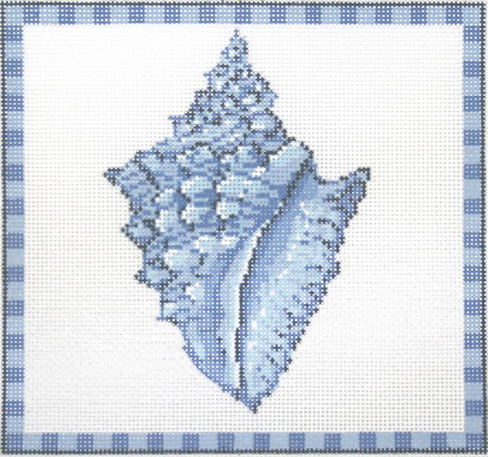 Conch Shell in Ocean Blue