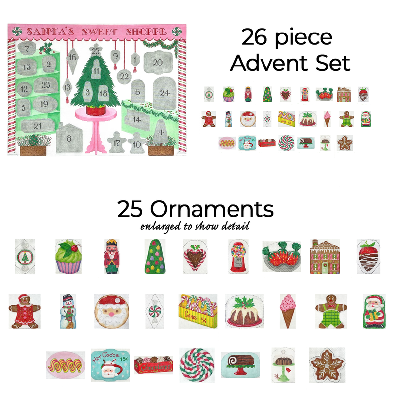Santa's Sweet Shoppe Advent Calendar · Calendar + 25 Ornaments