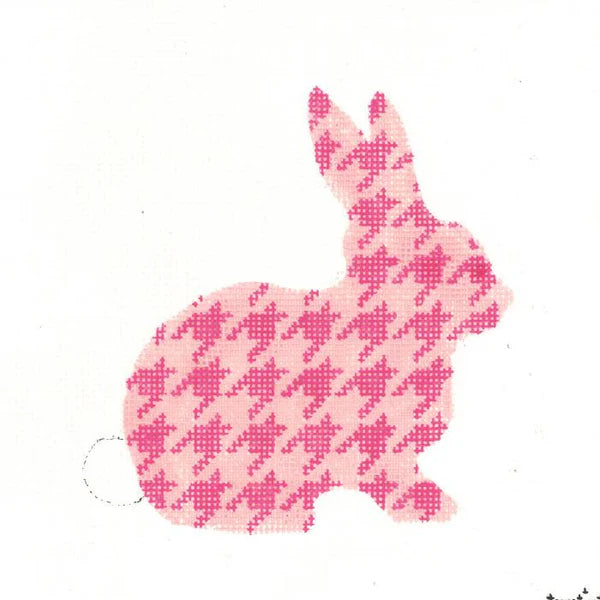Fuchsia Houndstooth Bunny