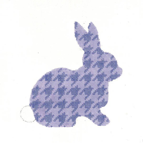 Lilac Houndstooth Bunny — Stitching Fox