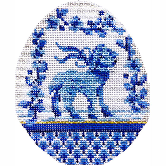 Blue Garland Lamb Egg