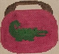 Alligator on Hot Pink 13 mesh