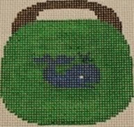 Blue Whale on Kelly Green