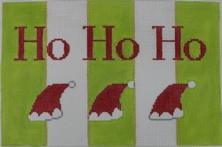 Ho Ho Ho Hats on Green