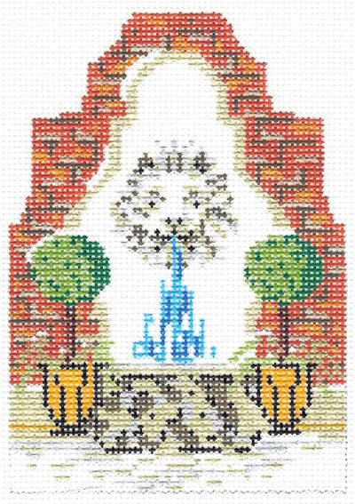 Winter Village · Lion Fountain