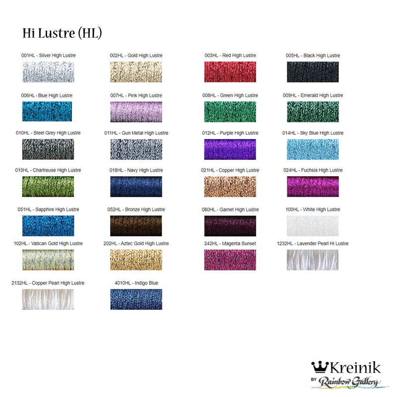 Kreinik Cards #8 Fine Braid (3503 - 9732)