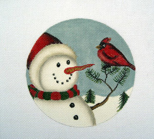 Snowman & Cardinal