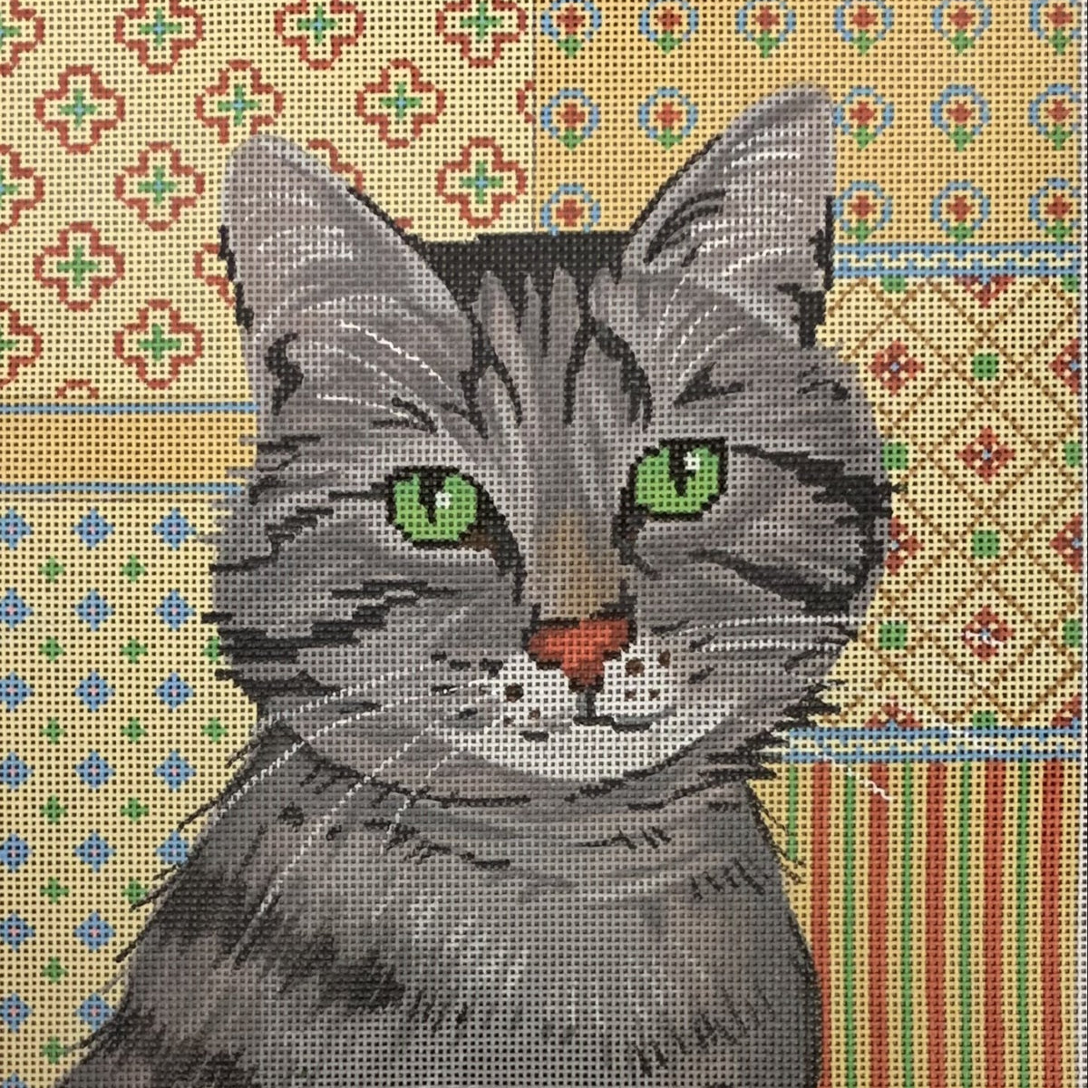 Gray Tabby Cat — Stitching Fox